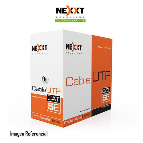 Nexxt Solutions Infrastructure - Bulk cable - UTP - 100 m - RJ-45 a  - Gray - Cat5e - 24AWG - 4P CM 100m