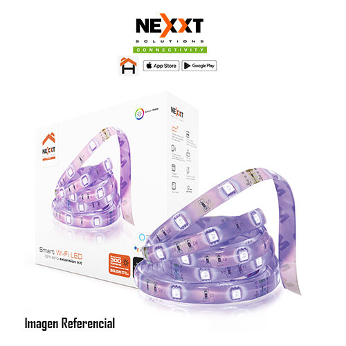 Nexxt Solutions Connectivity - Smart LED Strip - Requiere el kit de cinta iluminada esencial Nexxt Home para funcionar