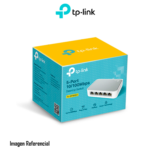 TP-Link TL-SF1005D 5-Port 10/100Mbps Desktop Switch - Conmutador - 5 x 10/100 - sobremesa