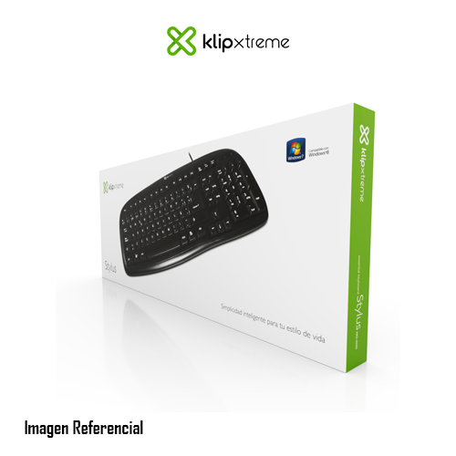Klip Xtreme KKS-050S - Teclado - USB - español - negro azabache
