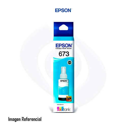 Epson T673 - Cián - original - recarga de tinta - para Epson L1800, L800, L805, L810, L850
