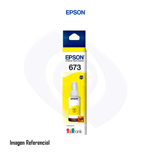 Epson T673 - Amarillo - original - recarga de tinta - para Epson L1800, L800, L805, L810, L850
