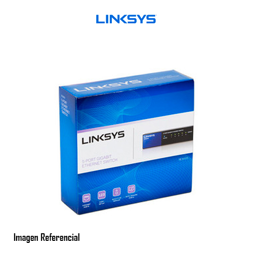 Linksys SE3005 - Conmutador  - sin gestionar - 5 x 10/100/1000 - sobremesa, montaje en pared - 2 años de garantía 