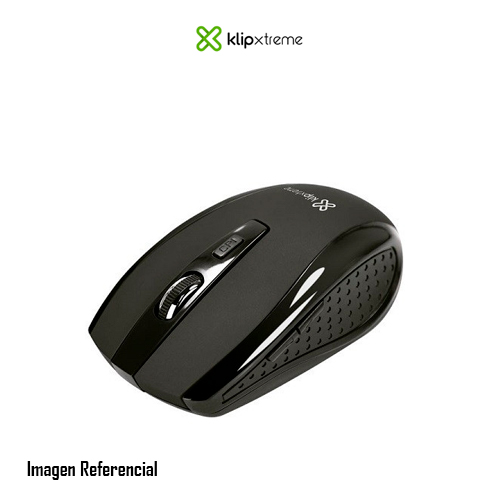 Klip Xtreme Klever KMW-340 - Ratón - óptico - 6 botones - inalámbrico - 2.4 GHz - receptor inalámbrico USB - negro