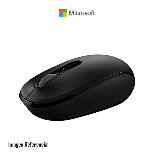 Microsoft ratón móvil inalámbrico 1850 - Ratón - diestro y zurdo - óptico - 3 botones - inalámbrico - 2.4 GHz - receptor inalámbrico USB - negro