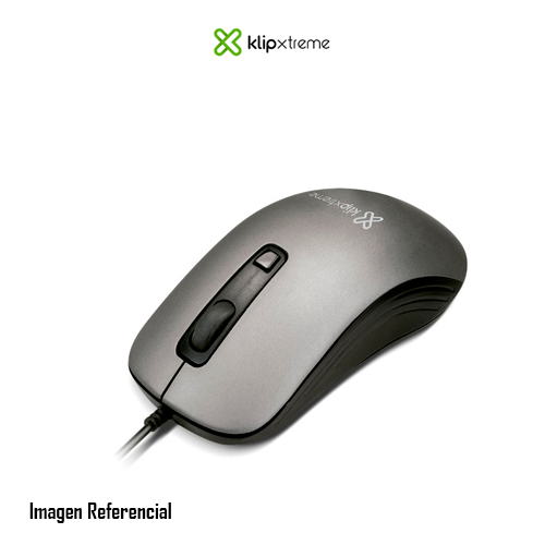 Klip Xtreme - Mouse - Wired - USB - Gray - 1600dpi