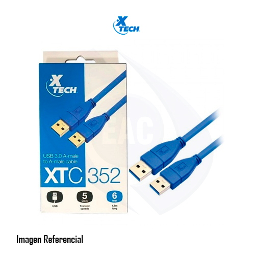 Xtech - USB cable - Blue - 6ft USB 3.0 cable