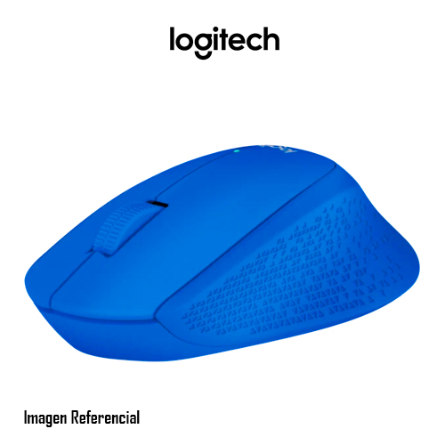 Logitech M280 - Ratón - diestro - óptico - 3 botones - inalámbrico - 2.4 GHz - receptor inalámbrico USB - azul