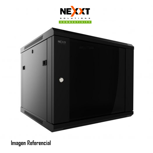 Nexxt Solutions - Rack armario - instalable en pared - RAL 9005, negro barniz - 6U - 19"