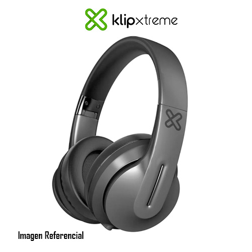 Klip Xtreme Funk KWH-150 - Auriculares con diadema con micro - en oreja - Bluetooth - inalámbrico, cableado - conector de 3,5 mm - negro