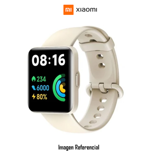 Xiaomi Redmi Watch 2 Lite - Marfil - reloj inteligente con correa - tamaño de la muñeca: 140-210 mm - pantalla luminosa 1.55" - Bluetooth - 35 g