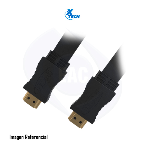 Xtech - Video / audio cable - HDMI - FLAT - 25 pies