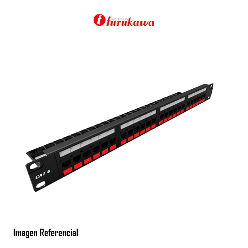 Furukawa GigaLan - Tablero de conexiones - RJ-45 X 24 - negro - 1U - 19"