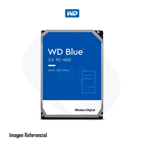WD Blue - Disco duro - 6 TB - interno - 3.5" - SATA 6Gb/s - 5400 rpm - búfer: 64 MB