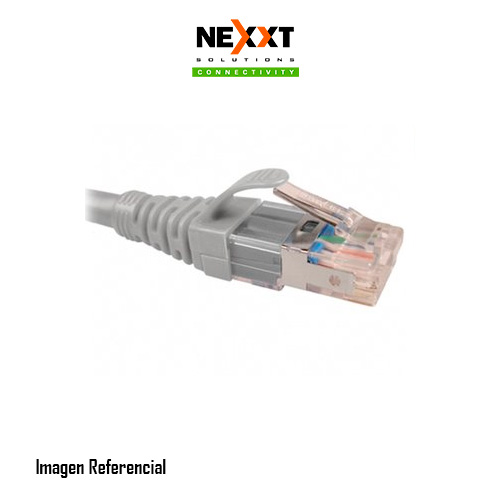 Nexxt - Cable de interconexión - RJ-45 (M) a RJ-45 (M) - 2.1 m - SFTP - CAT 6a - trenzado - gris
