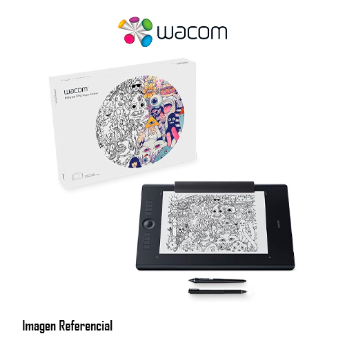 Wacom Intuos Pro Paper Edition Large - Digitalizador - 31.1 x 21.6 cm - multitáctil - electromagnético - inalámbrico, cableado - USB, Bluetooth - negro