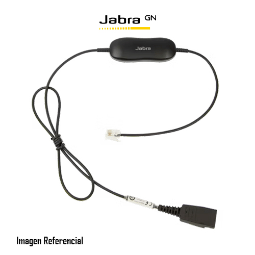Jabra GN1216 - Cable para auriculares - Desconexión rápida enchufe a RJ-9 macho - 80 cm - para Avaya one-X Deskphone Edition 96XX; Jabra GN 2000, GN2000; BIZ 2400, 2400 3in1, GN2000