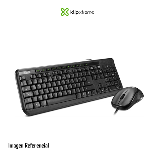 Klip Xtreme KCK-251S DeskMate - Juego de teclado y ratón - USB - español