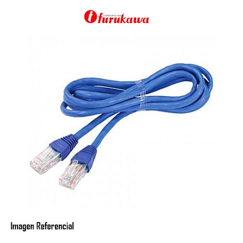 Furukawa GigaLan - Cable de interconexión - RJ-45 (M) a RJ-45 (M) - 2.5 m - UTP - CAT 6 - ANSI X3T9.5/IEEE 802.3/IEEE 802.3af/IEEE 802.3u/IEEE 802.3z/IEEE 802.5/IEEE 802.12 - atornillado, sin halógenos, interior, sin enganches, trenzado - azul