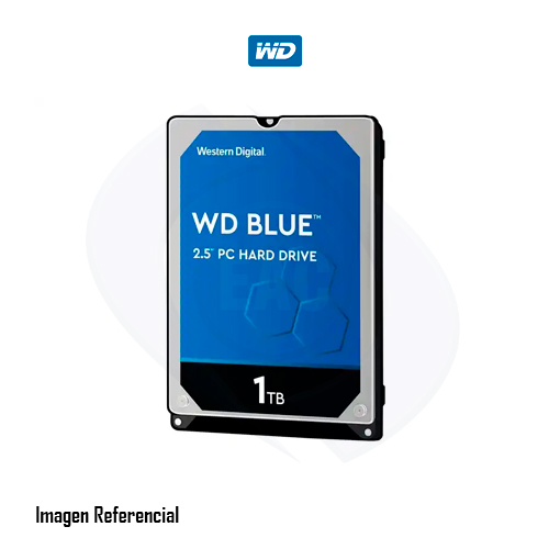 WD Blue WD10SPZX - Disco duro - 1 TB - interno - 2.5" - SATA 6Gb/s - 5400 rpm - búfer: 128 MB