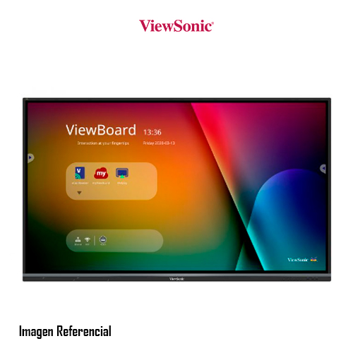 ViewSonic ViewBoard IFP7550 Interactive Flat Panel - 75" Clase diagonal pantalla LCD con retroiluminación LED - interactivo - con pantalla táctil (multitáctil)/capacidad para una ranura opcional integrada - 4K UHD (2160p) 3840 x 2160