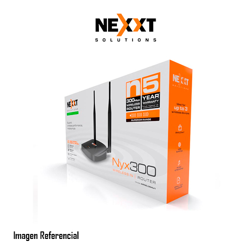 Nexxt Nyx 300 - Enrutador inalámbrico - 802.11b/g/n - 2,4 GHz