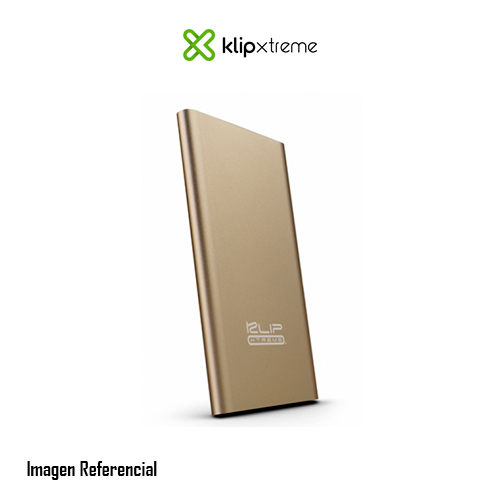 Klip Xtreme KBH-140 - Cargador portátil - 3700 mAh (USB) - oro
