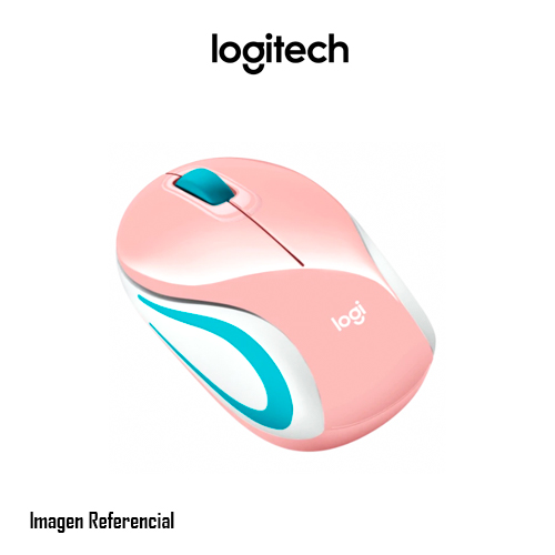 Logitech M187 - Ratón - óptico - 3 botones - inalámbrico - 2.4 GHz - receptor inalámbrico USB - Blossom