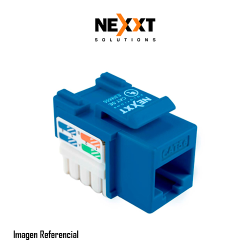 Nexxt Solutions Infrastructure - Keystone Jack - Category 6 - Cat6 Unshd KJ Blue