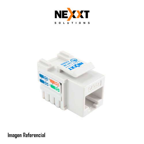 Nexxt Solutions Infrastructure - Keystone Jack - Category 6 - Cat6 Unshd KJ White