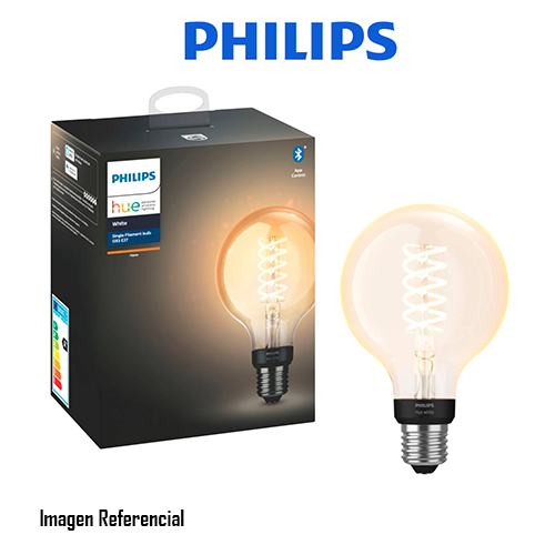 Philips Hue White - Bombilla con filamento LED - forma: G93 - E27 - 7 W (equivalente 40 W) - clase G - luz blanca tenue - 2100 K