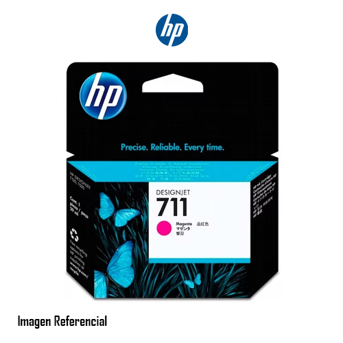 HP 711 - 29 ml - magenta - original - DesignJet - cartucho de tinta - para DesignJet T100, T120, T120 ePrinter, T125, T130, T520, T520 ePrinter, T525, T530