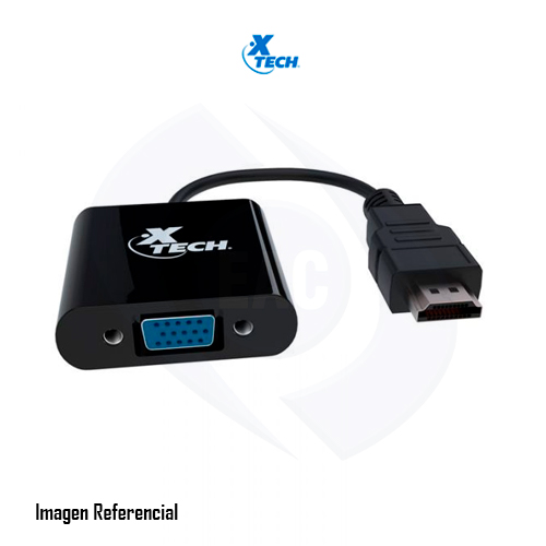 Xtech - Video adapter - 19 pin HDMI Type A - VGA - Black - XTC-363