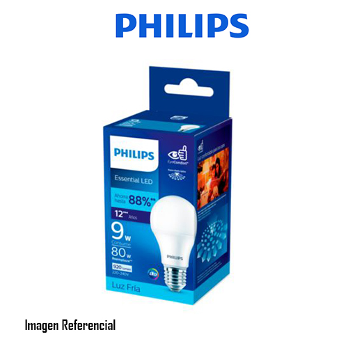 Philips Hue White - Bombilla LED - forma: A60 - E27 - 9 W (equivalente 60 W) - clase F - luz blanca cálida - 2700 K - blanco
