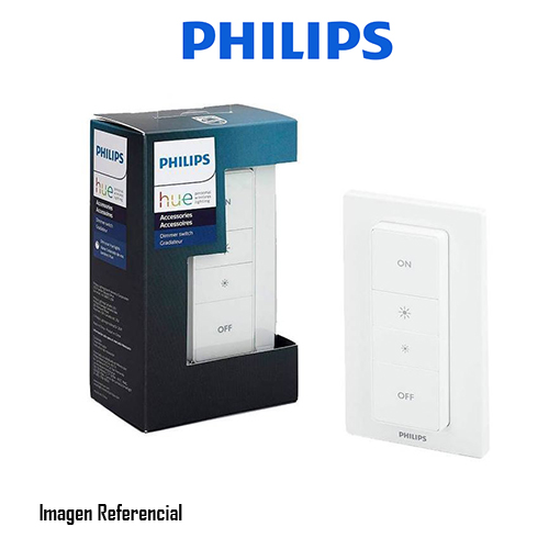 Philips Hue Dimmer - Interruptor/regulador - inalámbrico - ZigBee, 802.15.4 - 2400 - 2483.5 Mhz