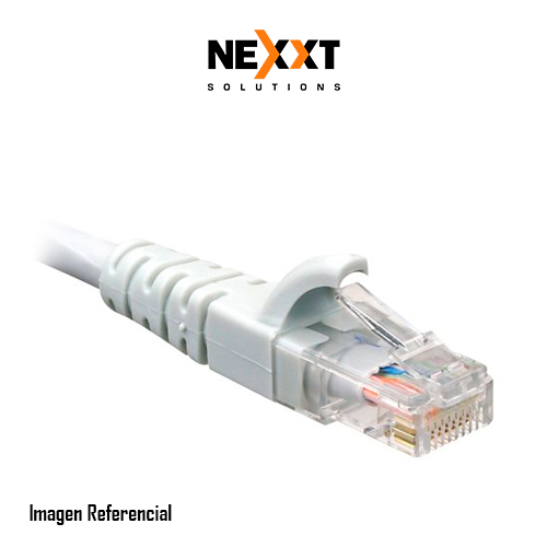 Nexxt - Cable de interconexión - RJ-45 (M) a RJ-45 (M) - 91 cm - UTP - CAT 6a - trenzado - gris