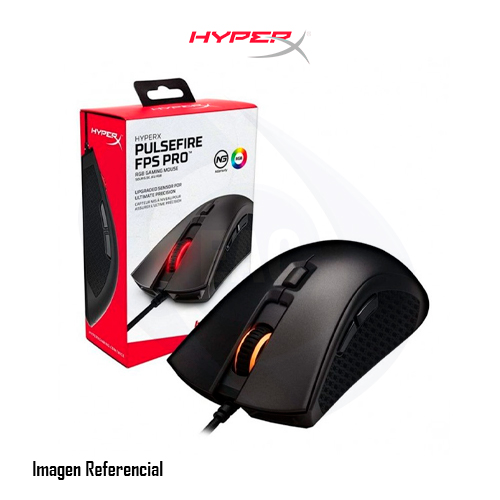 HyperX Pulsefire FPS Pro - Ratón - ergonómico - óptico - 6 botones - cableado - USB